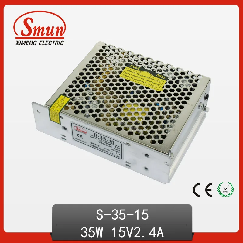 

NEW TYPE DC 15V 2.4A 35W Switch Power Supply LED Light Bulb Power Adapter