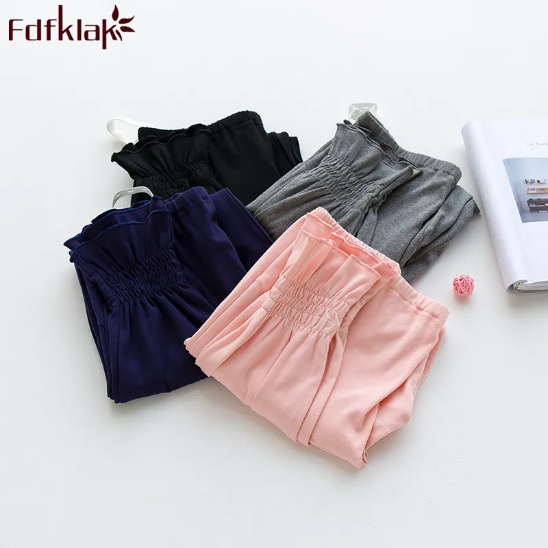 Pantalon De Yoga Pour Femmes Taille Repliée En Coton Extensible Jambe