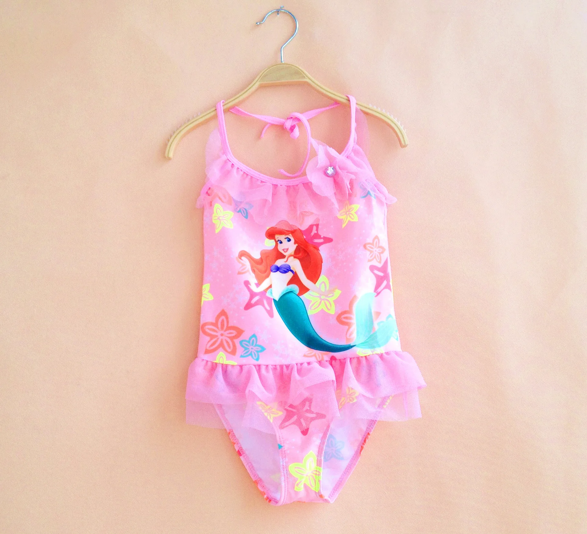 

New 2019 Girls Swimsuit Little mermaid Swimwear One-Piece Children Summer Bathing Suits One Piece Swimming Suits Girls G3-K382