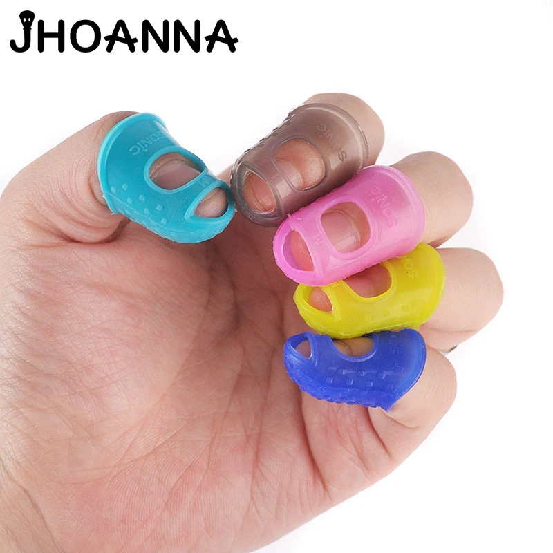 JHOANNA Brand 1pcs Multicolor Silicone Thimble Tip Hollowed Out Breathable Knitting tool DIY Sewing Needlework Accessories 3Size | Дом и сад