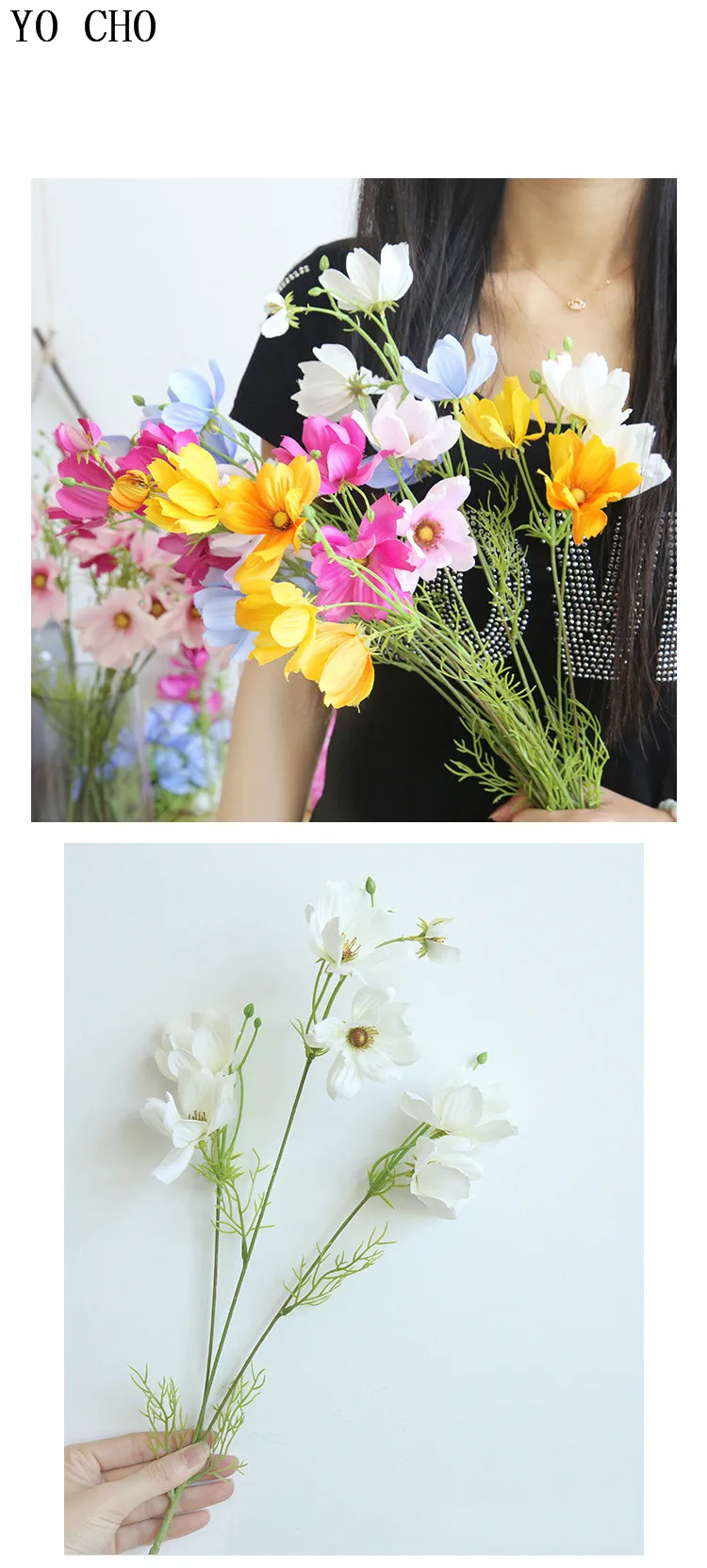 Йо Чо высокое качество искусственные цветы настоящий на прикосновение шелк Galsang цветок Coreopsis для рабочего стола дома сада DIY Декор Свадебный цветок