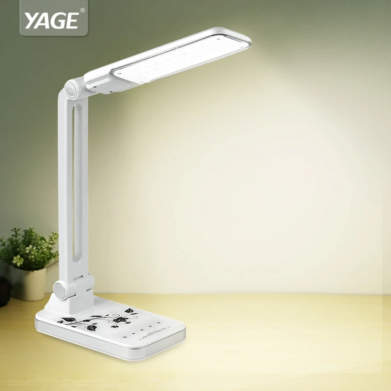 

YAGE 3986 Led Desk Lamp 1.8W Adjusted lexibly Table Light Non-limit Brightness 30pcs LED AC 110V-220V Black/White USA/EU/UK Plug