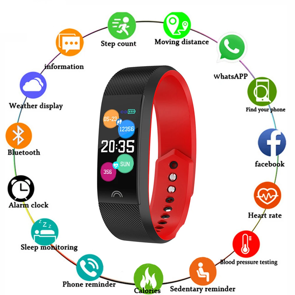 

Smart watch P68 band IP68 waterproof smartwatch Dynamic heart rate blood pressure monitor for iPhone Android Sport Health watch