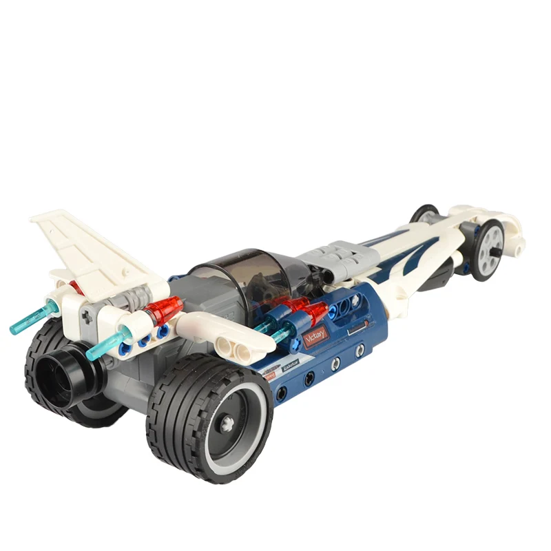

Technic Series Compatible with LegoINGlys Pull Back Pinnacle Racer Car Building Block Enlighten DIY Toy Educational Toy 144 Pcs