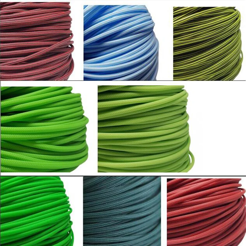 100M 10mm Multi color Nylon Braided Cable Sleeving Shielding Sheathing