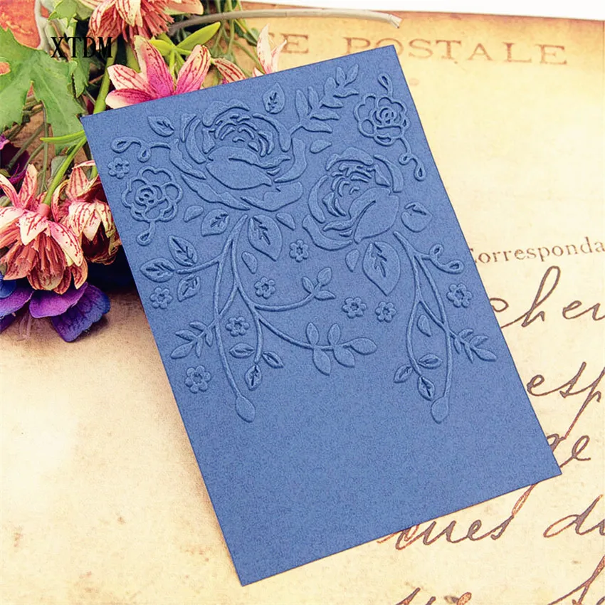 HOT plastic lily template craft card making paper card album wedding decoration scrapbooking Embossing folders