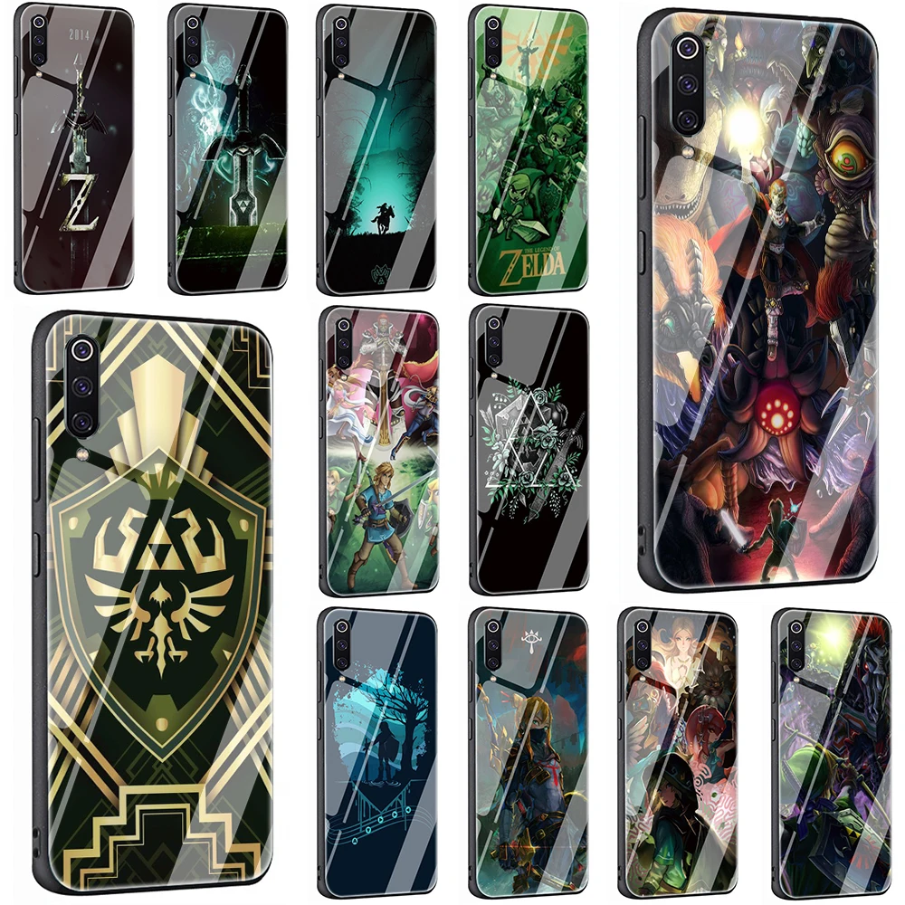 

The Legend Of Zelda Tempered Glass TPU Cover for Xiaomi 8 Lite A1 A2 9 Redmi Note 5 6 7 Pro 6A 4X POCOPHONE F1