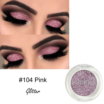 

PHOERA Shimmer Glitter Eyeshadow palette long-lasting water-tight Pigmented durable comfortable touch Eye part cosmetic TSLM1