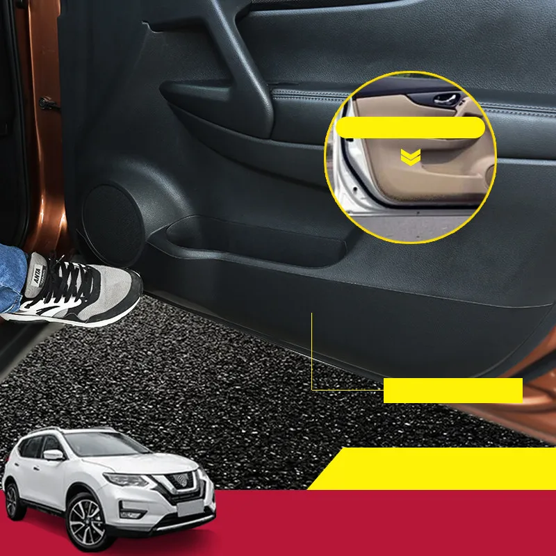 Для Nissan X trail T32 2014 2019 защита от ударов кожаные наклейки для дверей Защитная пленка