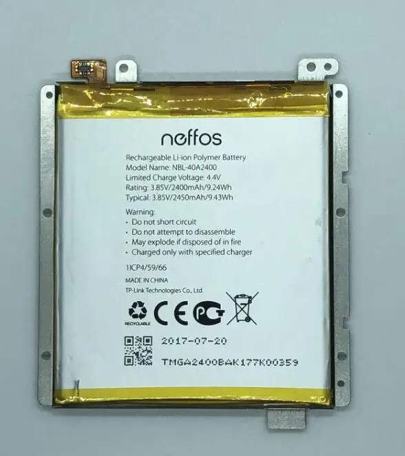 GeLar 2400mAh NBL-40A2400 запасная батарея для TP-link Neffos Y5s TP804A TP804C аккумуляторная | Мобильные