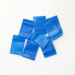 Пластик упаковки Сумки оптовая продажа 1000 шт. 3x4 см синий zip-lock pe прозрачный Дисплей подарок мешок ювелирных изделий