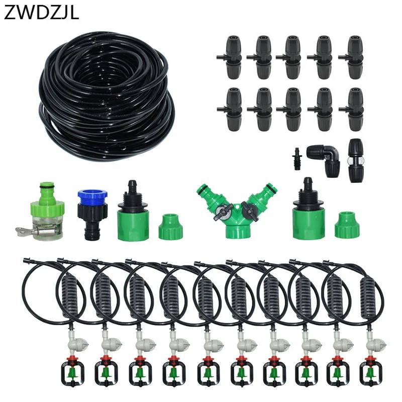 30 м DIY микро Оросительная Система Садовые наборы для полива спрей спринклерная для сельского хозяйства парниковых сад завод