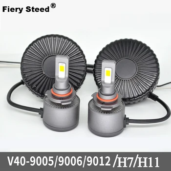 

Fiery Steed Led Light Car 60W 4000LM 6000-6500K Mini Canbus Lampada H11 H7 LED Car Headlight D2 9005 9006 9012 Auto Headlights