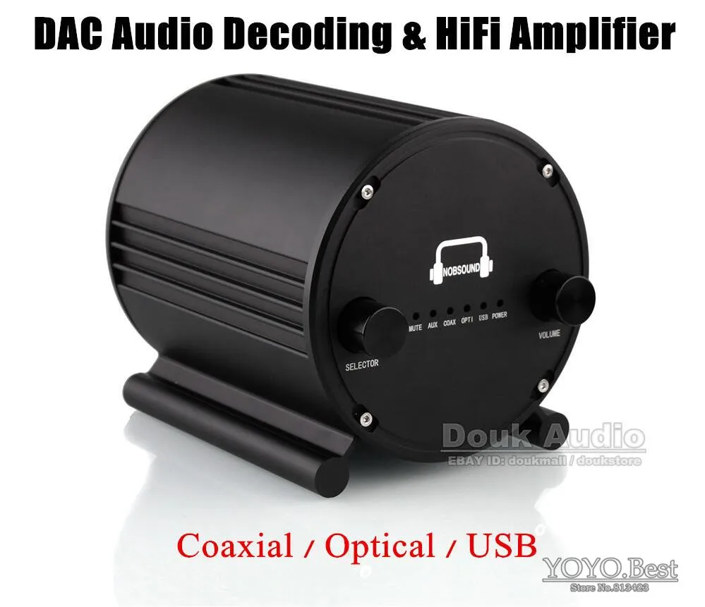 

Nobsound COAX/OPT/USB DAC AK4490 Audio Decoder HiFi TPA3116 Integrated Amplifier Digital 50W*2 Finished Product