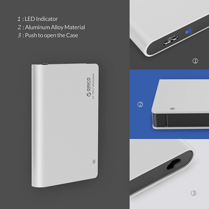 ORICO 2 5 HDD корпус жесткого диска SATA USB3.0 накопитель Nas инструментов Гбит жесткий диск