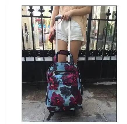 Брендовая женская сумка для багажа на колесах, рюкзак для путешествий на колесиках, чехол для багажа на колесиках, чехол для чемодана на колесиках для женщин