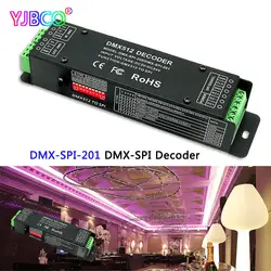 Светодио дный DMX-SPI декодер; DMX-SPI-201; DMX 512 цифровой сигнал SPI (ttl) сигнал для LPD6803 WS2801 2812 WS2811 IC Pixel Газа