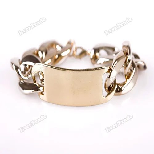 traderoom Special! Fashion Punk Gold Plated Metal Chunky Chain Cuff Bracelet Exquisite! | Красота и здоровье