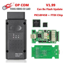 V1.99 OP COM PIC18F458+ чип FTDI Прошивка может быть флэш обновление OP-COM диагностический интерфейс Авто Diagostic инструмент для Opel, opcom