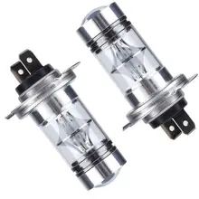 1 шт. DC 9-30 в H7 20SMD Противотуманные фары Дневные Фары Лампы Автомобилей 100 Вт Светодиодный дневной светильник лампы авто светильник-светодиод головной светильник