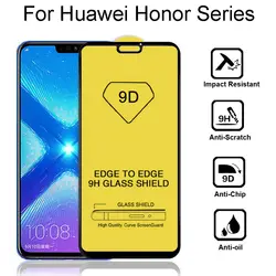 9D полное покрытие Экран протектор для Huawei Honor 6X 7a 7c 7 s 7x 8a 8c 8x облегченное закаленное стекло для Honor 9i 10 защитная пленка