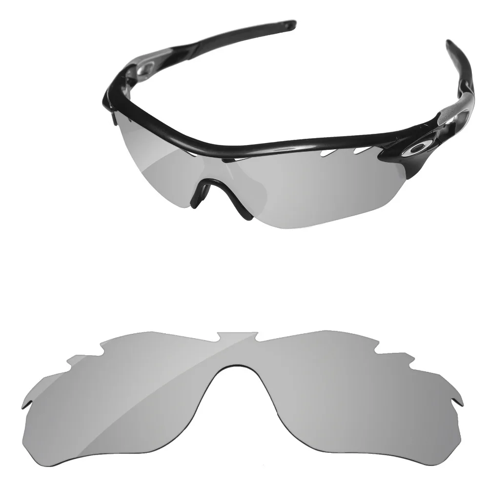 Chrome Silver Mirror Polarized Replacement Lenses For RadarLock Edge