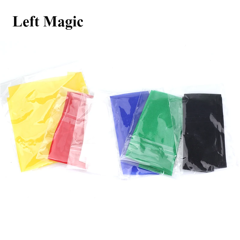 15*15 см цветной шелковый шарф волшебные фокусы обучения и образования волшебный шелк для карты реквизит