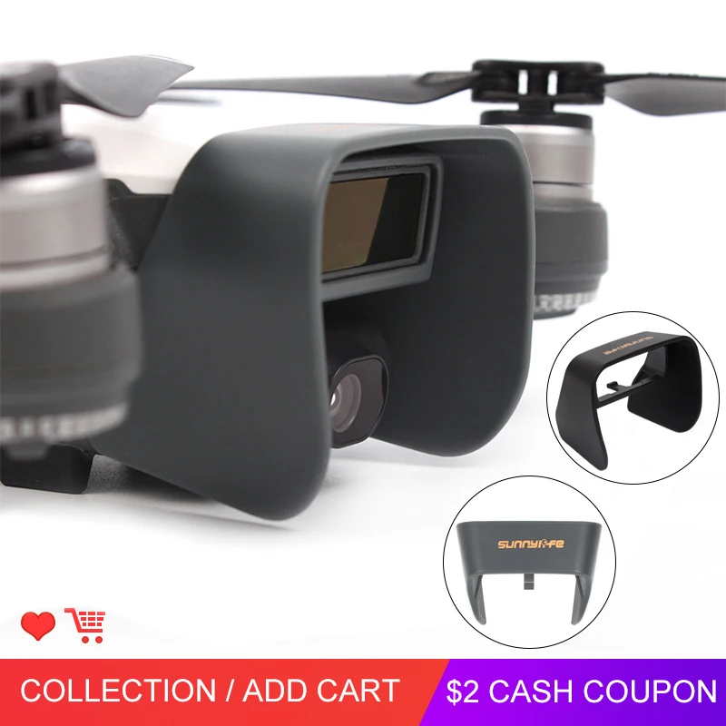 Антибликовая Защитная крышка для камеры DJI Spark солнцезащитный козырек объектива