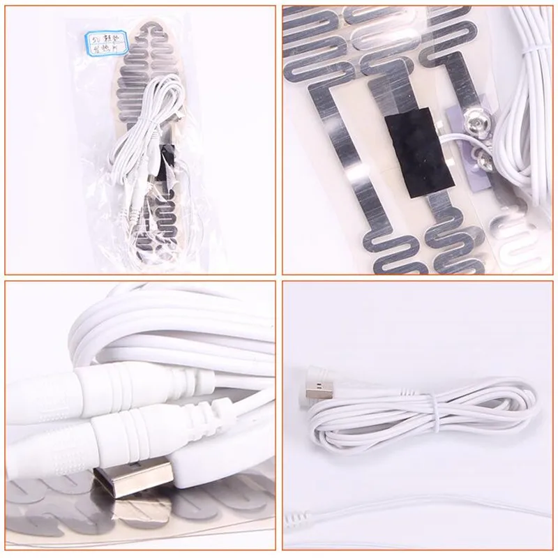 USB Electric Heated Insoles Chips,Clear PET High-quality Metal Heating Film,Fit for 36~45 yards,Winter Warm Insoles Warm Shoes