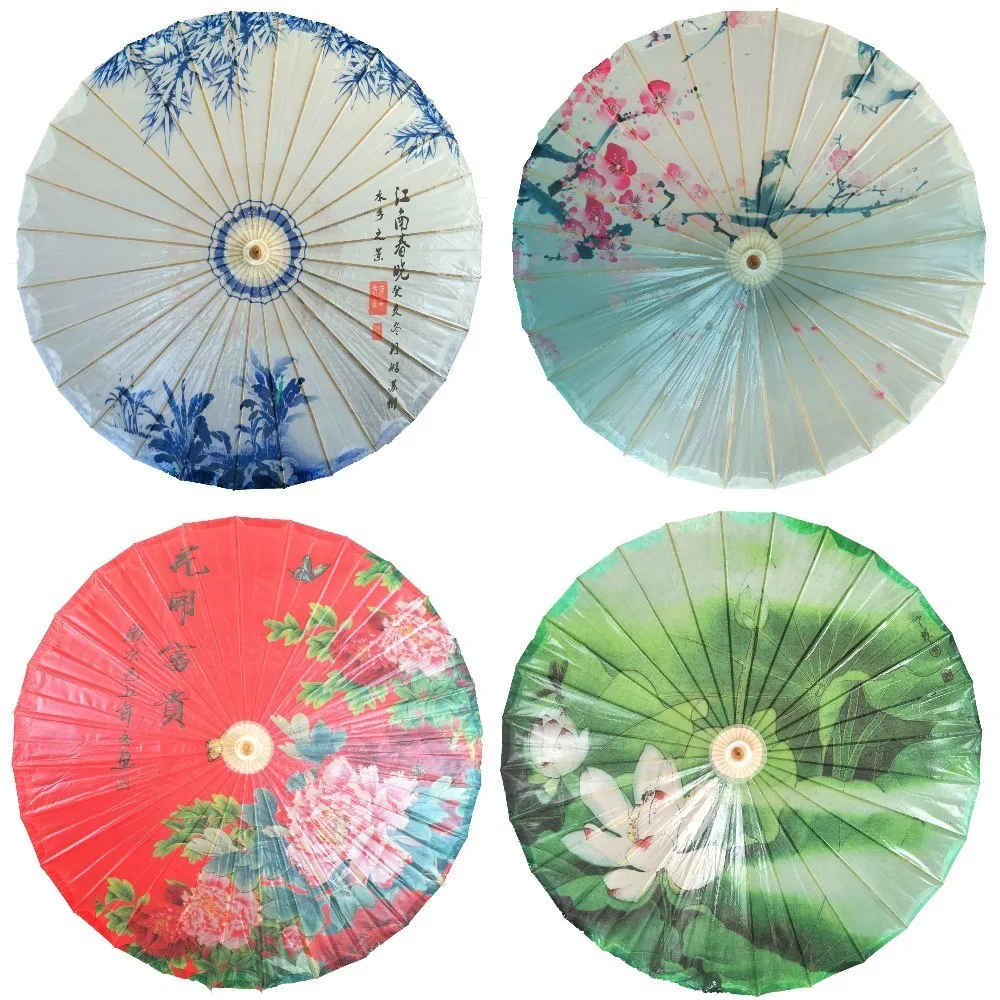 Деревянный женский водонепроницаемый бамбуковый зонтик, классический Декор, зонтик, Ципао, для шоу, танцев, китайский бумажный зонтик ручной работы