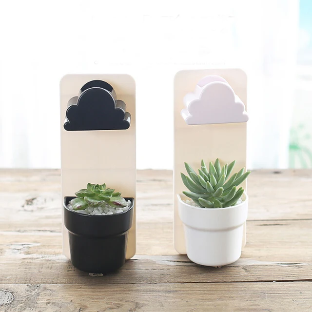 Plastic Hanging Garden Pot Clouds automatic water Succulent Plants Flowerpot Home Office Decoration Balcony Decorative potted