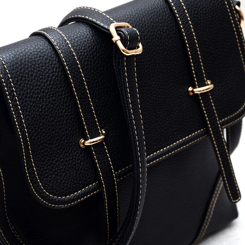 Новинка 20145, женские сумки, женские Сумки из искусственной кожи, дамские модные сумки, женские сумки-мессенджеры, черная сумка на плечо
