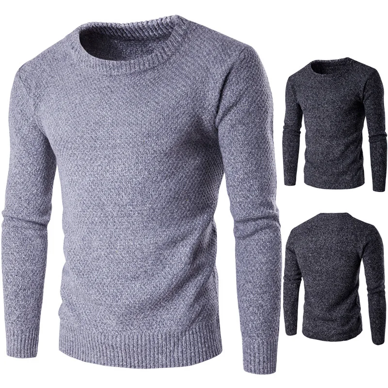 Повседневный свитер для мужчин s пуловеры для мужчин трикотажные кашемировые пуловеры для мужчин тонкий длинный рукав круглый вырез шерстяной свитер для мужчин