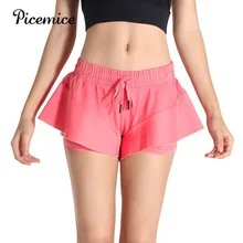 Picemice женские эластичные скоростные шорты для фитнеса и спортзала пляжные шорты для женщин фитнес, марафон новая юбка для йоги