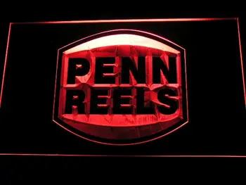 

b198 Penn Reels Fishing Logo LED Neon Sign with On/Off Switch 20+ Colors 5 Sizes to choose