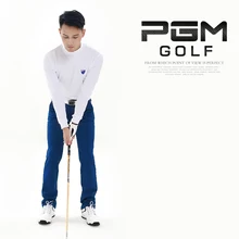 PGM осень зима мужские брюки для гольфа водонепроницаемые теплые эластичные уличные спортивные удобные полиэстер нейлон длинные тонкие брюки