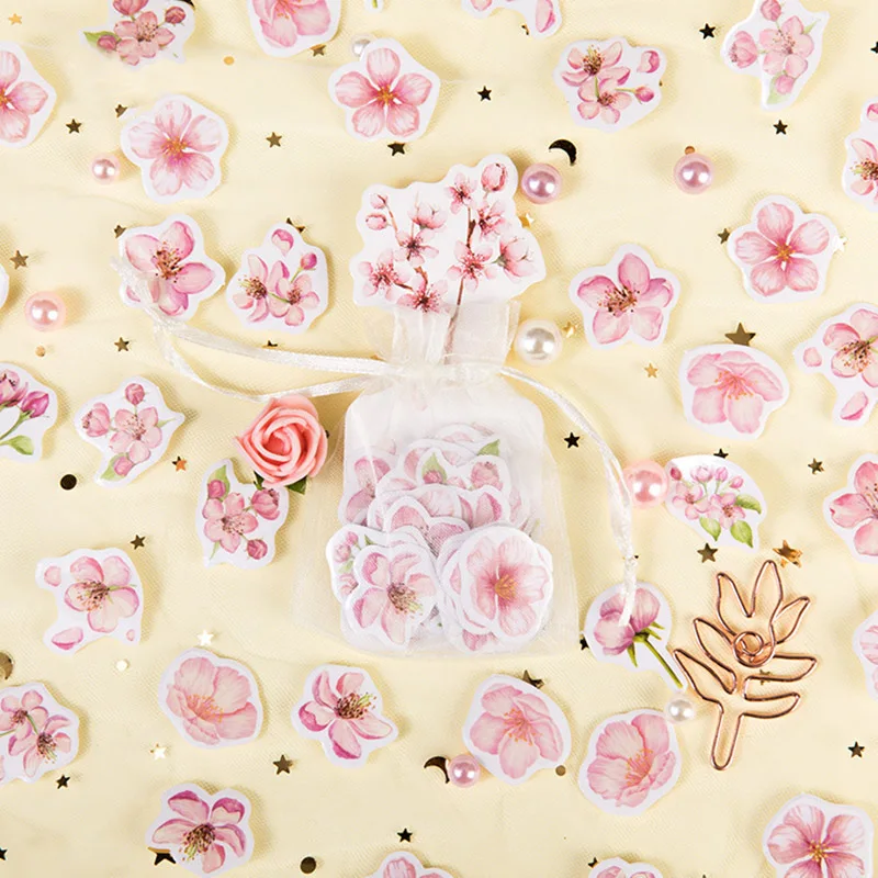 

100pcs Kawaii Cherry Stickers Cute Stationery Stickers Novelty Adhesive Stickers For Kids DIY Scrapbooking Diary Photos Albums