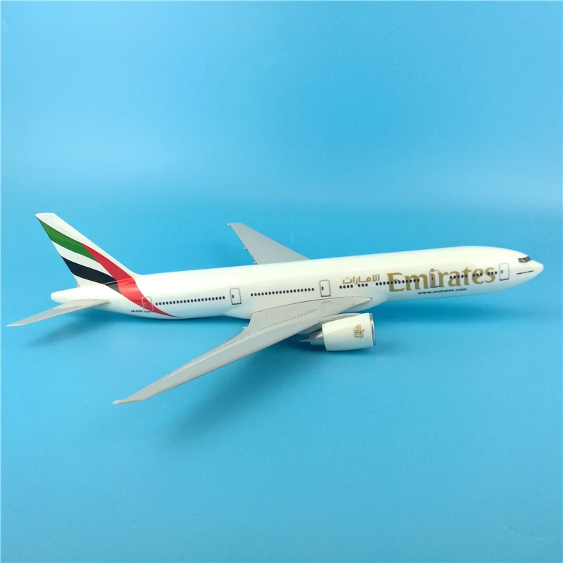 32 см Boeing B777 Emirates Airways игрушечные модели самолетов литье под давлением пластиковый сплав самолет подарки для детей украшение дома