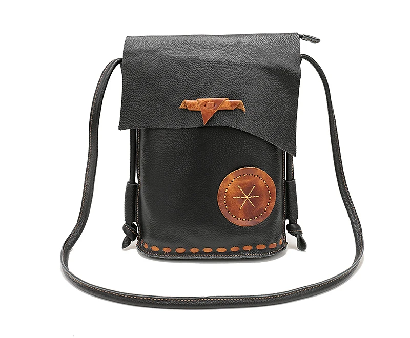 genuine leather shoulder bag