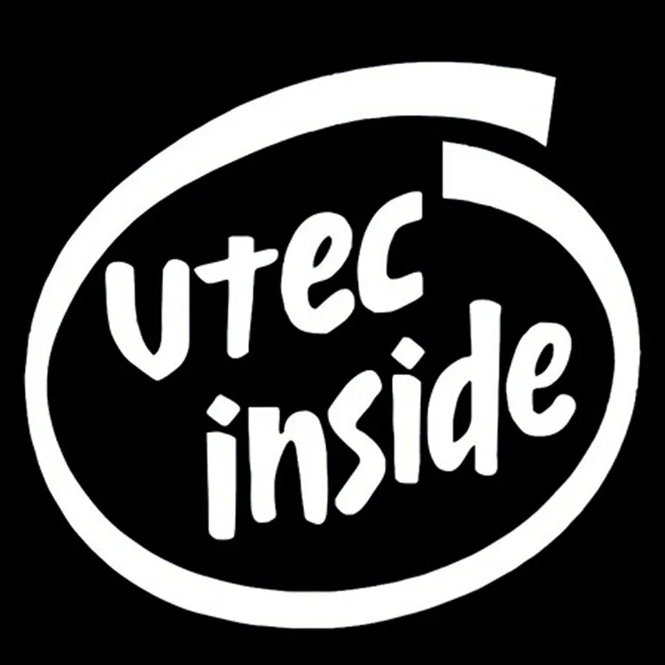 13*12 см VTEC INSIDE Fun буквы персонализированные автомобильные наклейки для стайлинга