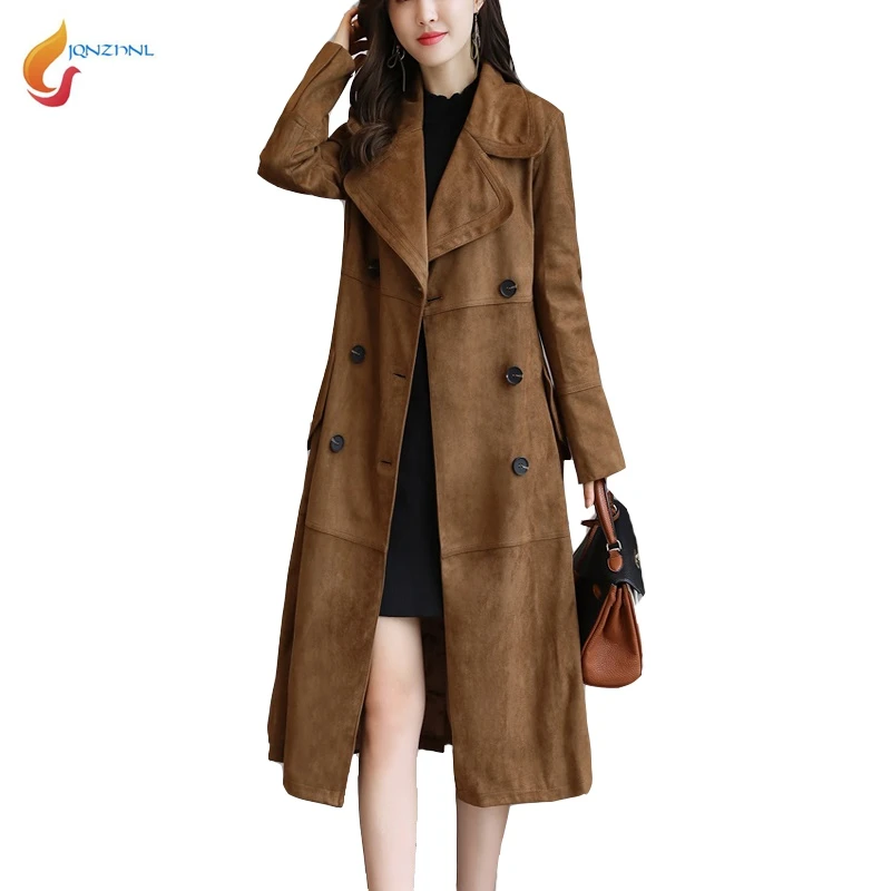 JQNZHNL 2018 New Fall Women Turn Down Collar Slim Trenchcoats Fashion ...