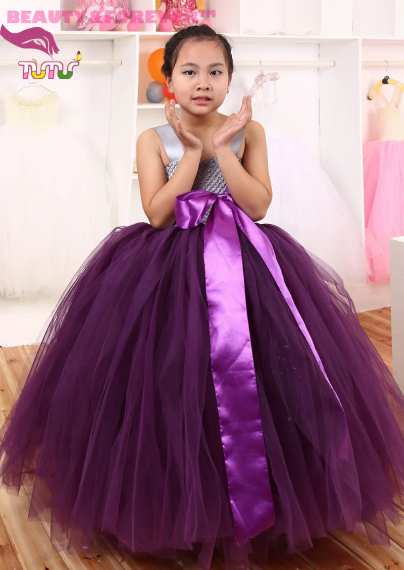 Buy > purple tulle dress girl > in stock