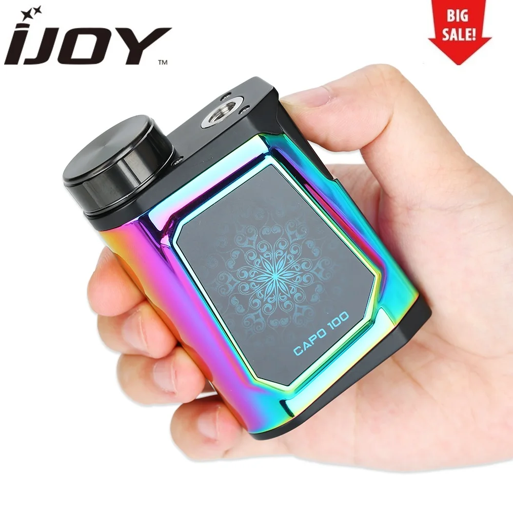 

Original IJOY CAPO 100 Box MOD Max 100W Output Fit 18650 /21700/ 20700 Battery E-cigarette Vape Box Mod Vs Istick Pico / Alien
