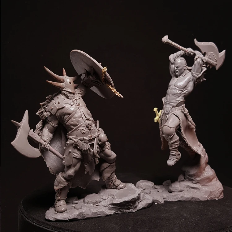 

1/24 Severax Vs. Solrak, 2 figure, Resin Model figure GK, Unassembled and unpainted kit