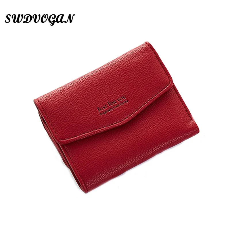 

SW Women Wallets Brand Pu Leather Fashion Thin Wallet Female Small Coin Purse Short Wallet Women Card Holder Carteira G027