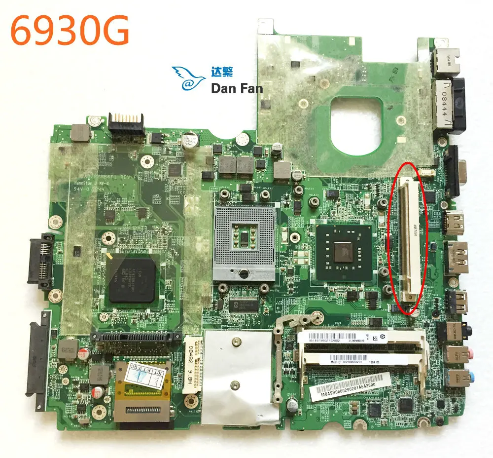 Материнская плата для ноутбука ACER Aspire 6930G MBASR06002 DA0ZK2MB6F1Mainboard 100% протестирована