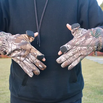 

Camouflage Tactical Gloves New Outdoor Leaky Finger Anti-skid Warm Hunting Fishing Cycling Sport Unisex Fashion Elastic Gloves