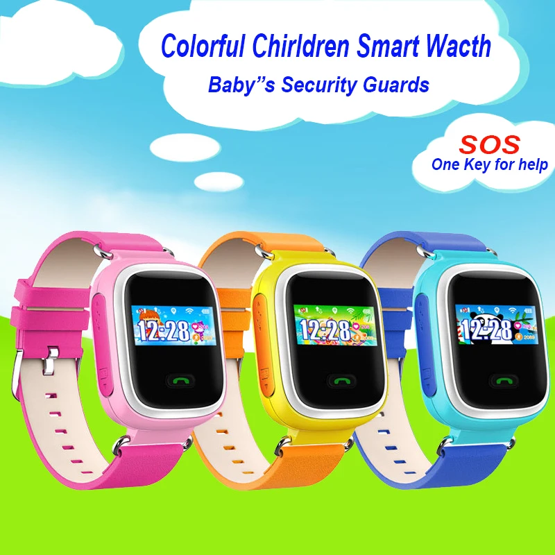 10pc/lot Children Smart Watch Q60 SOS Call Location Finder Locator Tracker for Kid Safe Anti Lost for iphone xiaomi phones