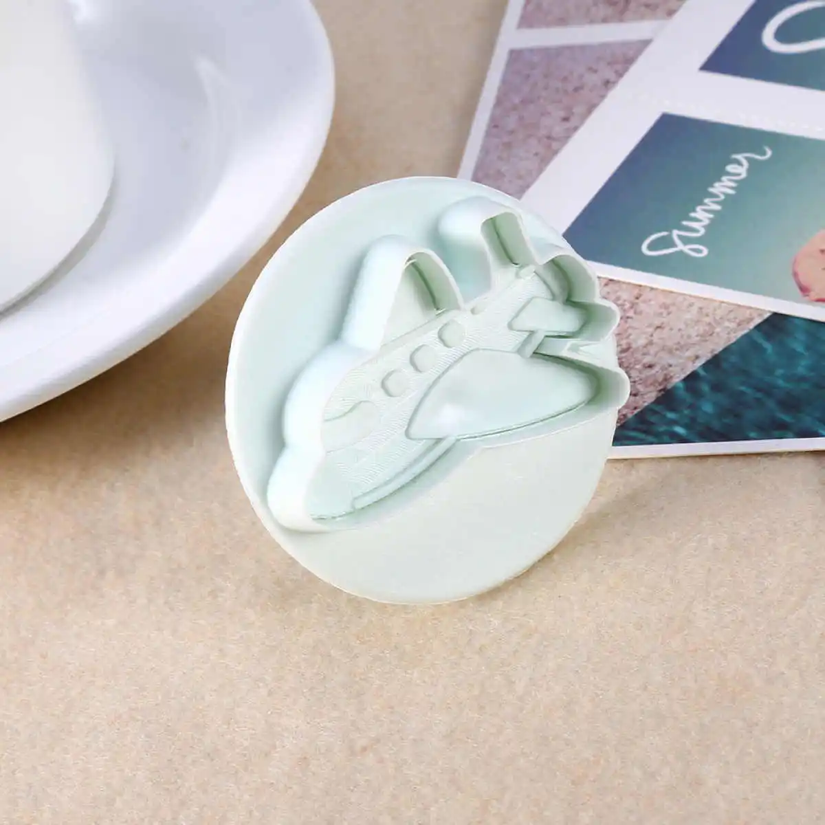 L 4pcs/lot Car Train Ship Plane Fondant Mold Cutter Cake Cookie Sugarcraft Decor Moulds