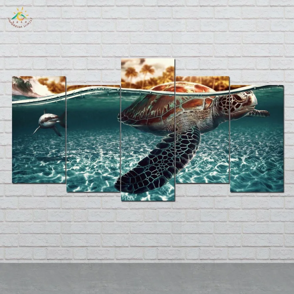 Sea Turtles Wall Art HD Prints Canvas Art Painting Modular Picture And